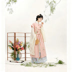 Blue and white embroidered Ming-style Bijia with Mamianqun skirt